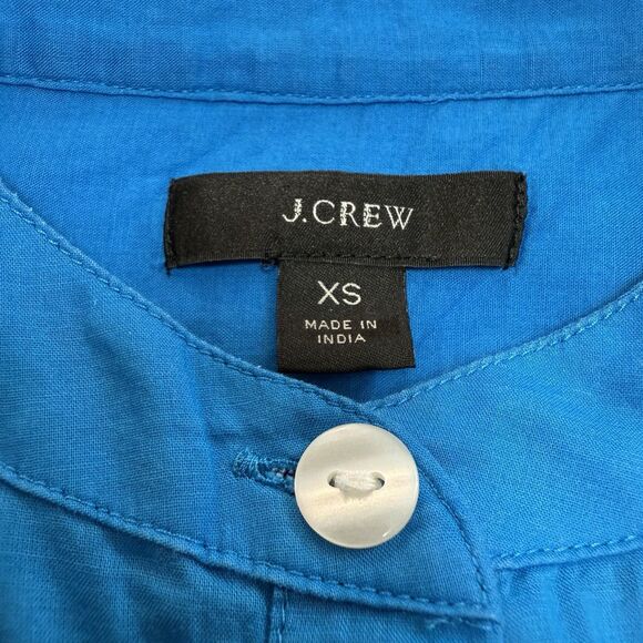 J. Crew Dress Flowy Cover Up XS Tiered Oversize Light Organic Cotton Re-Imagined - Picture 6 of 12